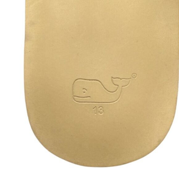 Vineyard Vines Men's Leather Flip Flops With Ombre Ribbon Size 13 - Picture 7 of 7